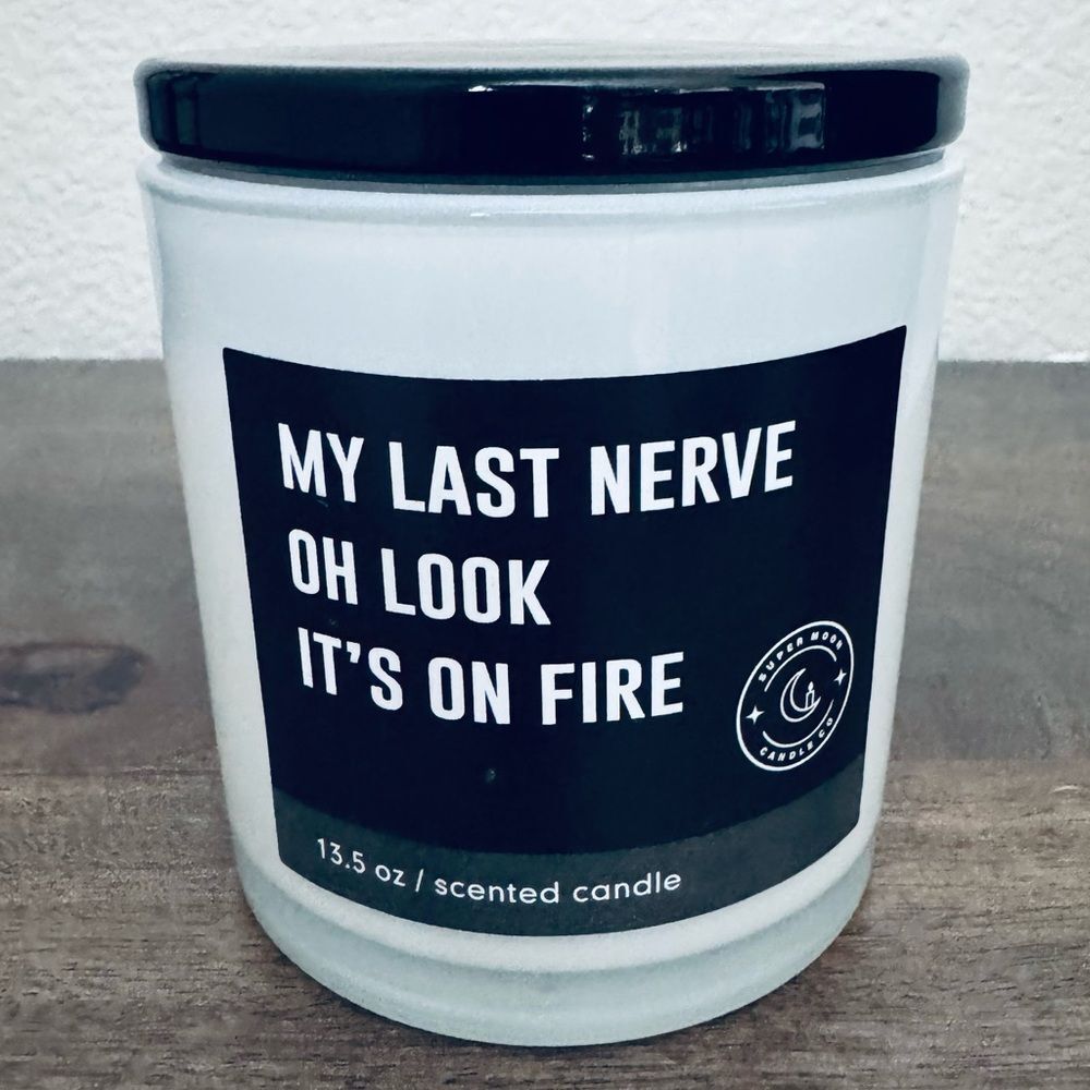 Funny “My Last Nerve” Jar Candle